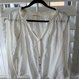 Marine Layer Cream Button-Down Shirt